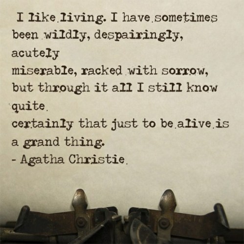 quotes agatha christie with an open heart